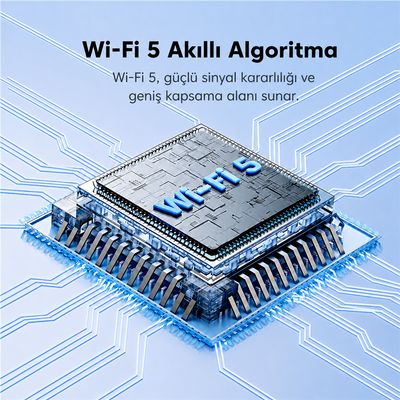 Toocki 600Mbps Dual Band USB Wi-Fi Adaptörü – Wi-Fi 5, 2.4GHz + 5GHz, Harici Anten