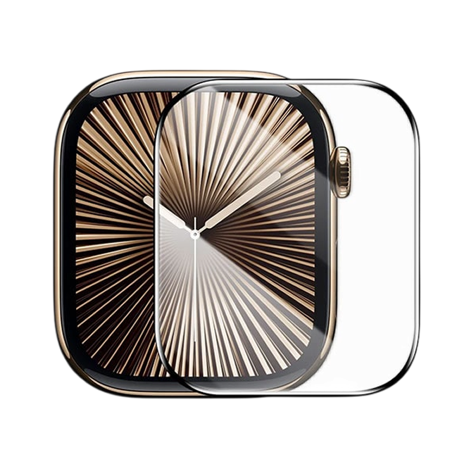 Baseus NanoCrystal Apple Watch Series 7 / 8 / 9 41mm - 45mm Tam Kaplama Ekran Koruyucu Film